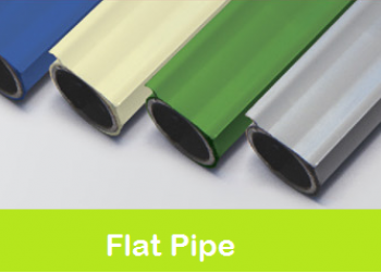 Flat pipe